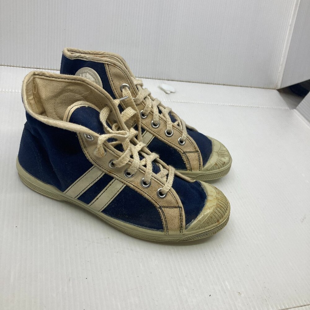 Vtg 1950s NEW DEADSTOCK running shoes converse style boy child sz 1 ?
